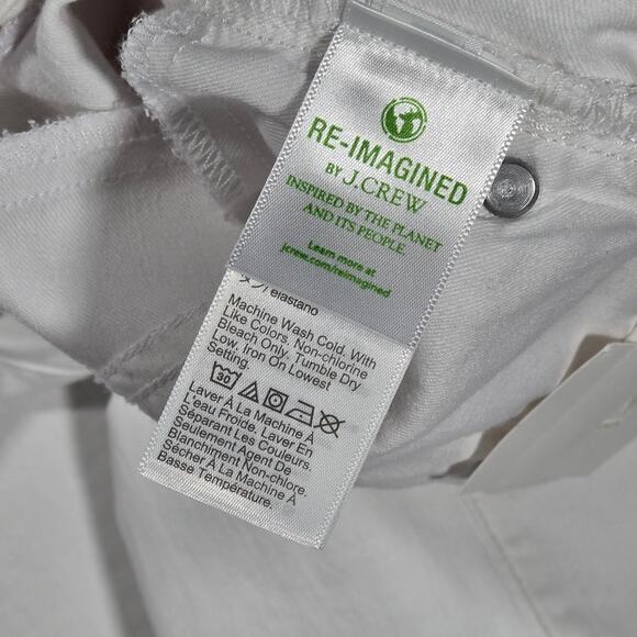 J. Crew 9" mid-rise toothpick‎ jean in white 29 NWT - Picture 7 of 11